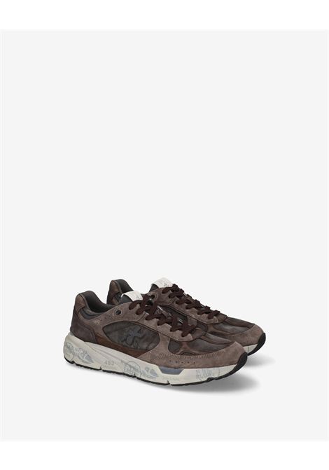 Premiata Mase25 8421 Sneaker in Brown Suede and Mesh Men's PREMIATA |  | MASE25 VAR8421